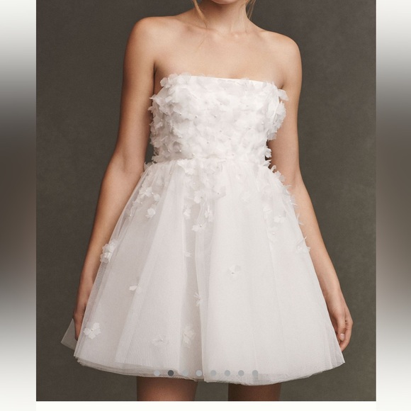 BHDLN Cleo Square Neck Puff Sleeve Mini Dress - Picture 2 of 9